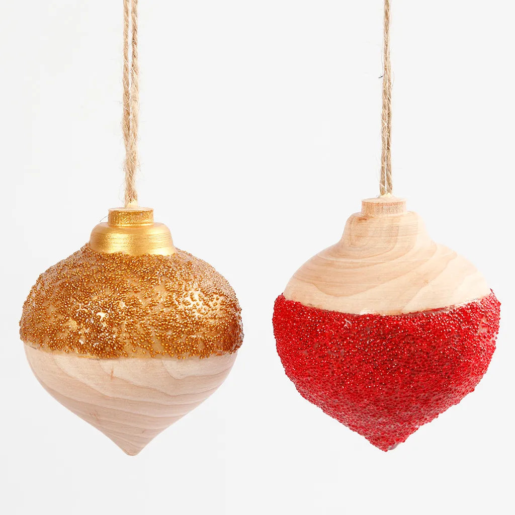 Wooden Fancy Water Drop Hanging Decoration